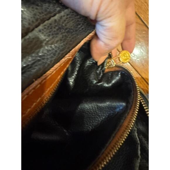 Fendi canvas stripe flap close shoulder bag purse (4000 - Picture 13 of 13